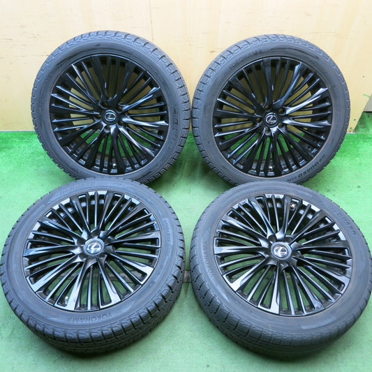 センサー付！バリ溝！23年！キレイ！9.5分★レクサス 等 235/50R20 スタッドレス ヨコハマ アイスガード G075 レアマイスター PREMIX MER-X PCD114.3/5H★5081901HAス