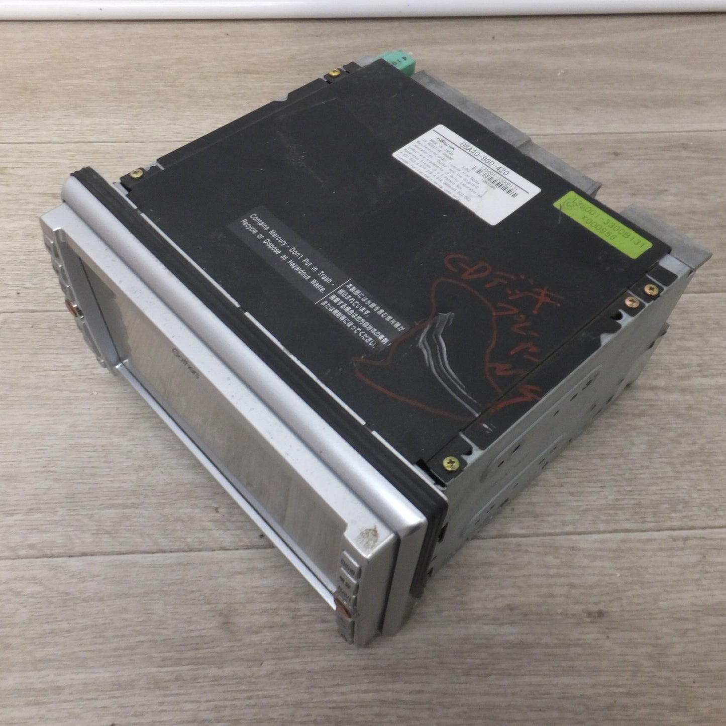 [送料無料] ジャンク★富士通テン製 ホンダ 純正 DVDナビゲーション Gathers VXD-059CV 08A40-9G0-420(48)★