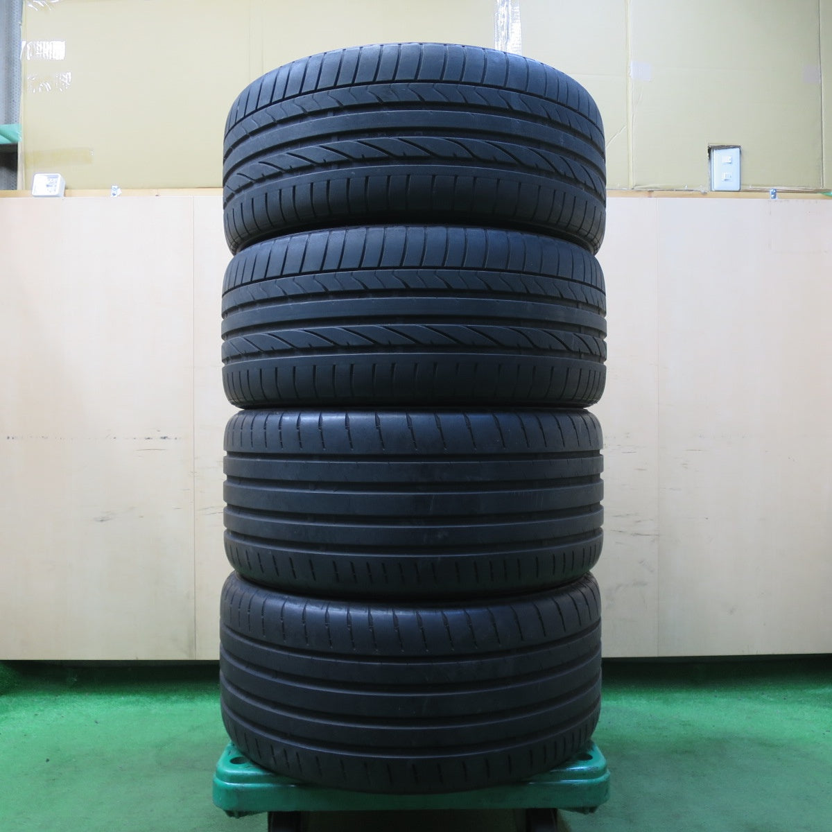 [送料無料] バリ溝！8.5分★ベンツ Eクラス W212 純正 AMG 245/40R18 265/35R18 ブリヂストン ポテンザ RE050A S007A PCD112/5H★4111602イノ