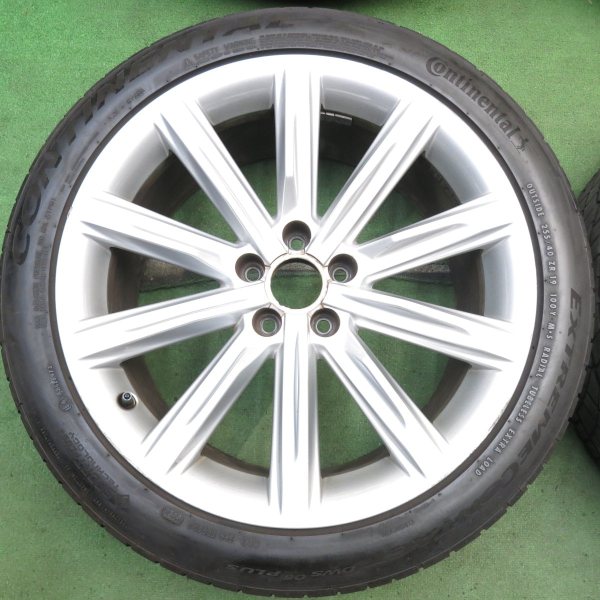 バリ溝！23年！9.5分◎アウディ A7 純正 255/40R19 ナンカン NOBLE SPORT NS-20 コンチネンタル エクストリームコンタクト DWS06 プラス 19インチ PCD112/5H◎6072505HAノ