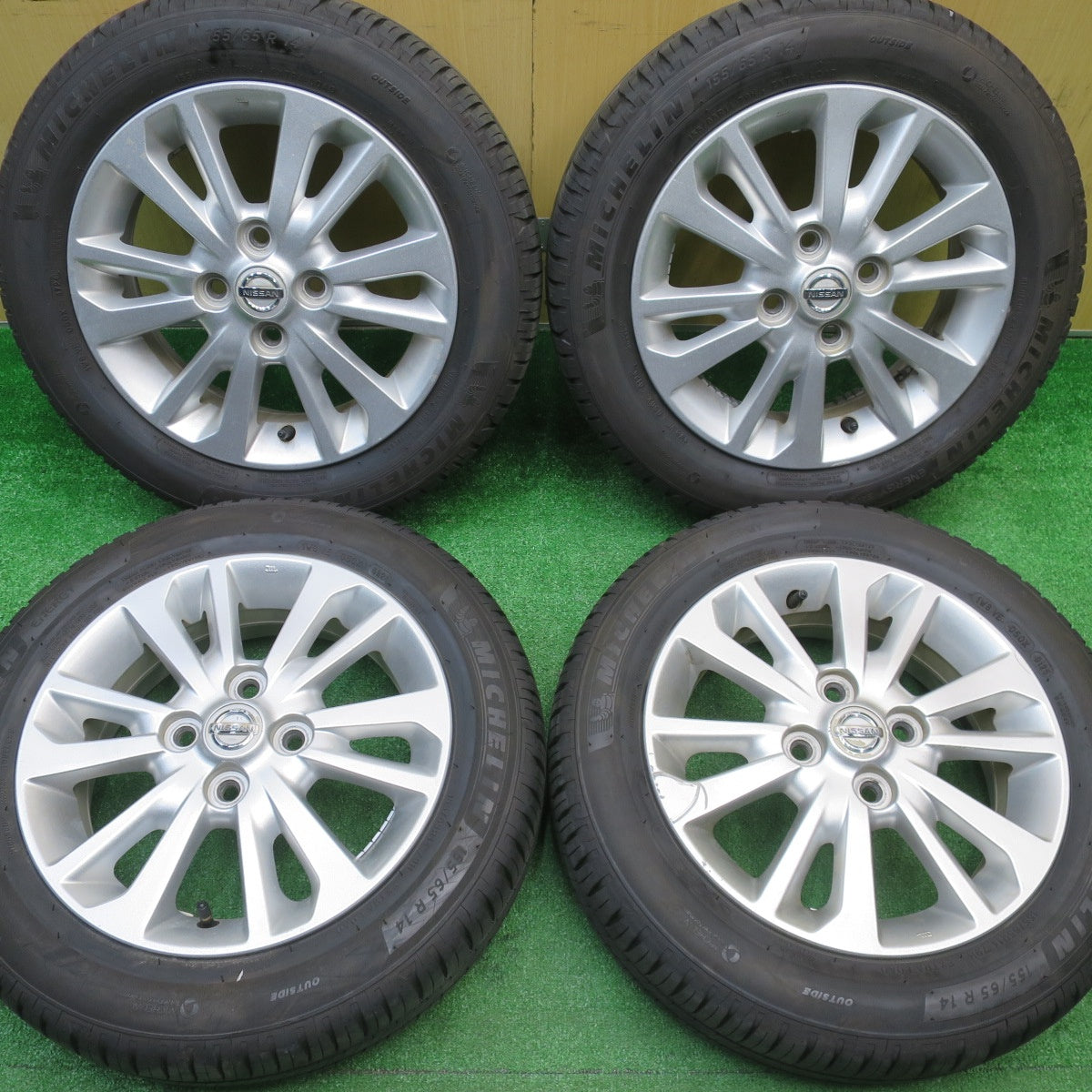 バリ溝！25年！8.5分★日産 デイズ ルークス 純正 155/65R14 ミシュラン エナジーセイバー4 14インチ PCD100/4H★5110301NJノ