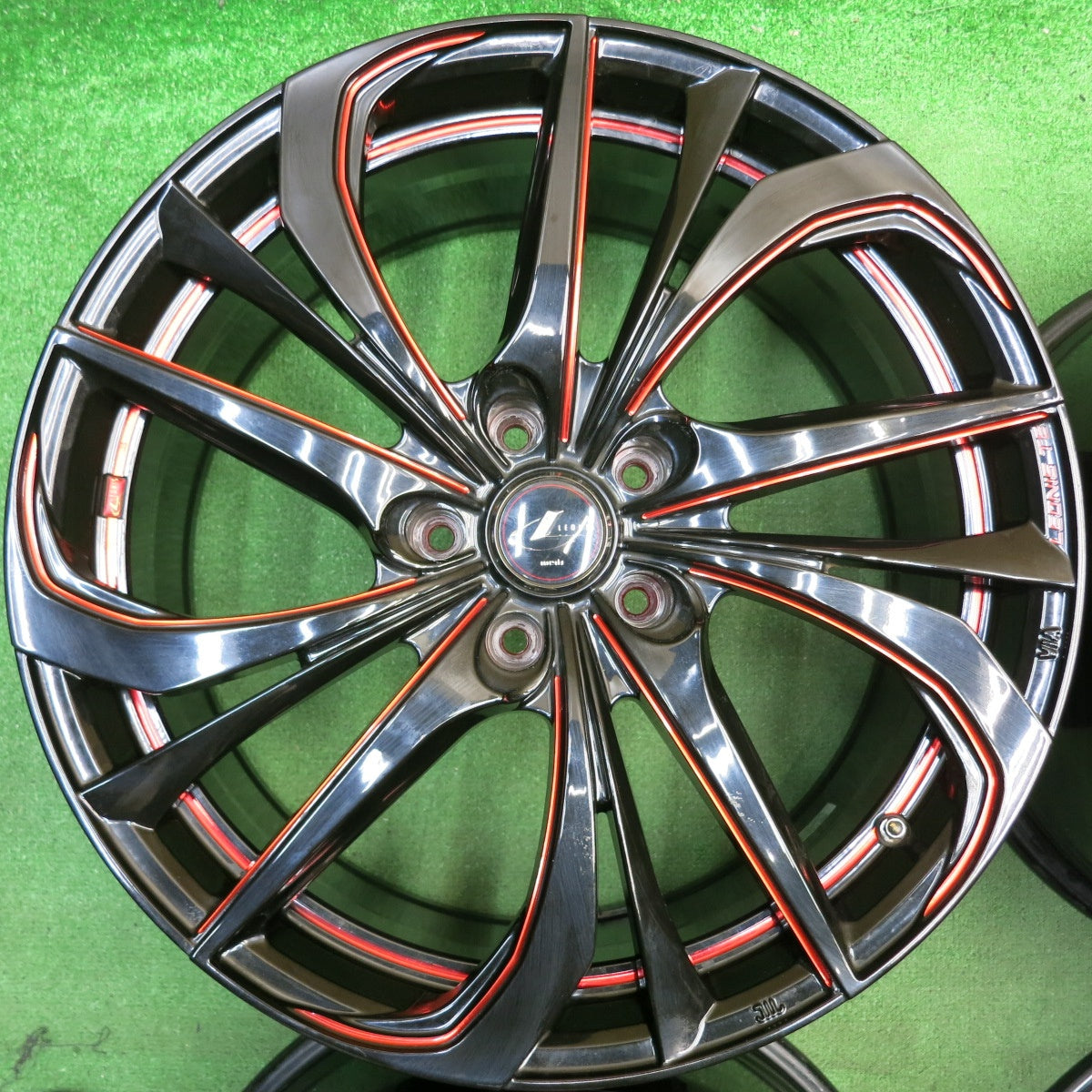 4本価格◎LEONIS TE weds 19インチ ホイール レオニス ウェッズ 19×8J PCD114.3/5H◎6080801HAホ