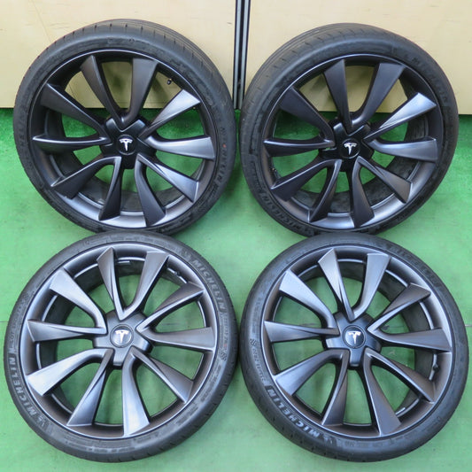 [送料無料] キレイ！20年★テスラ モデル3 純正 235/35R20 ミシュラン パイロットスポーツ4 S 20インチ PCD114.3/5H★4111601イノ