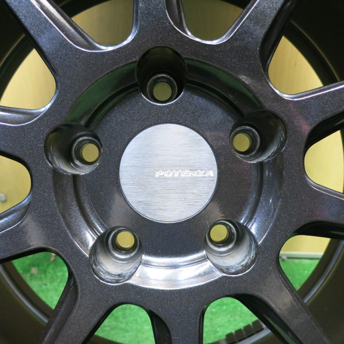 バリ溝！25年！9.5分★205/45R17 ブリヂストン ポテンザ RE004 Adrenalin POTENZA SW010 社外 アルミ 17インチ PCD114.3/5H★6043005HAノ