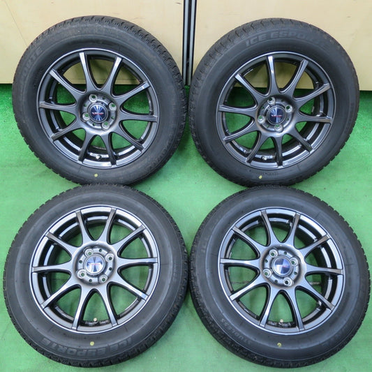 バリ溝！22年！キレイ！8.5分★スタッドレス 185/60R15 アイスエスポルテ VELVA CHARGE ヴェルヴァ PCD100/4H★4090310イス