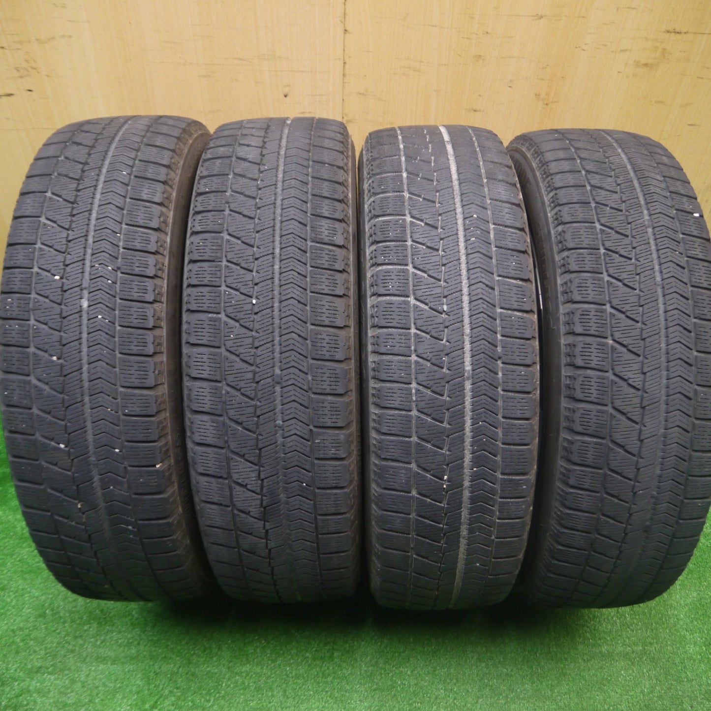 *送料無料* 4本価格★トヨタ 160系 カローラ フィールダー 純正 スチール 175/65R15 スタッドレス ブリヂストン ブリザック VRX PCD100/4H★4082807Hス