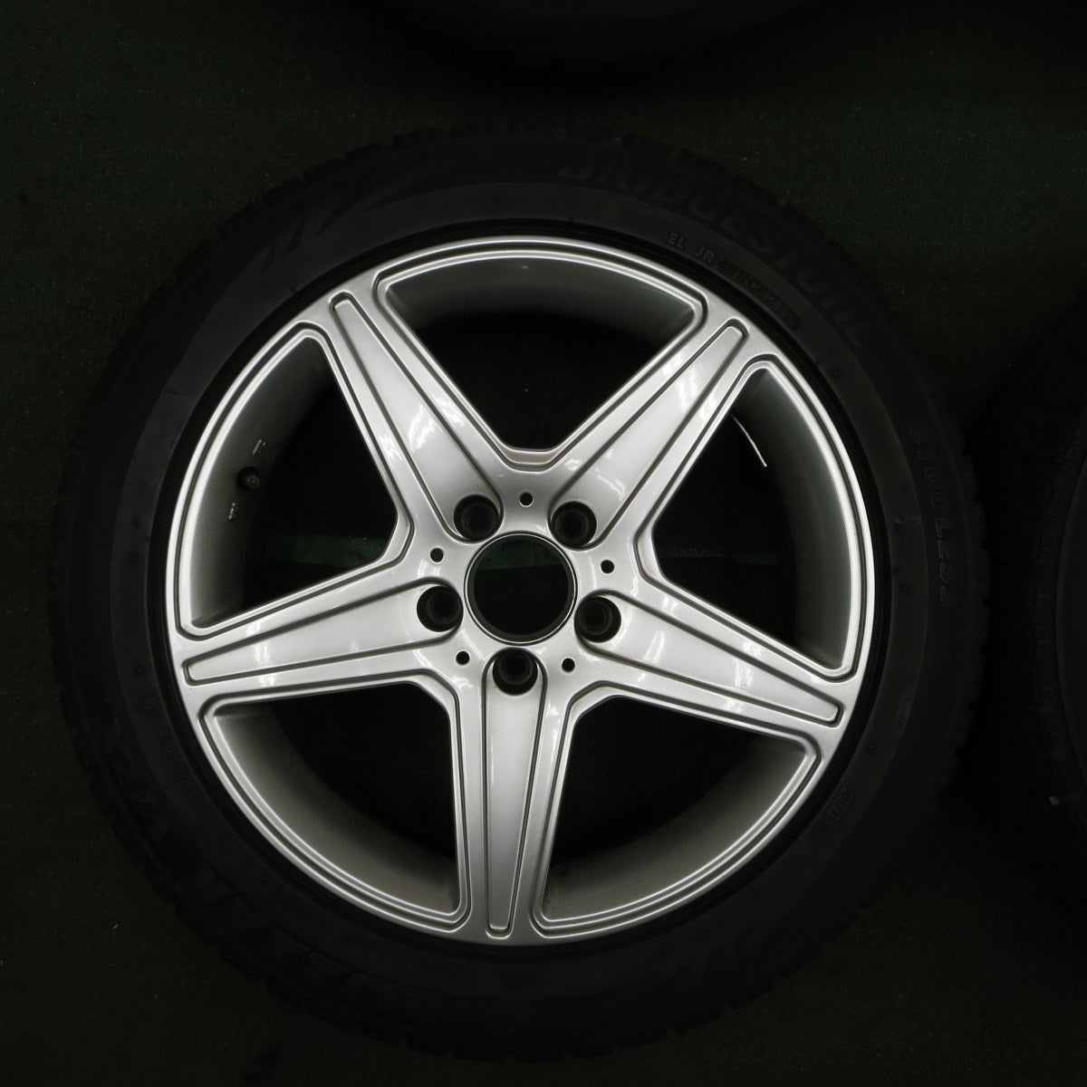 *送料無料* 4本価格★ベンツ 等 225/50R17 スタッドレス ブリヂストン ブリザック VRX 社外 アルミ 17インチ PCD112/5H★4040605TNス