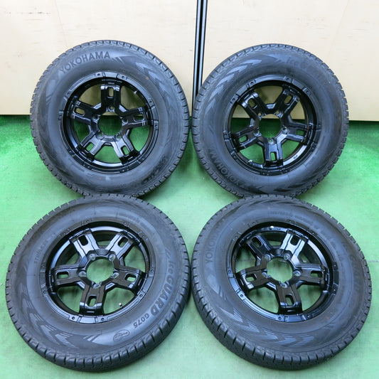 [送料無料] バリ溝！21年！キレイ！9.5分★ジムニー 等 185/85R16 105/103L スタッドレス ヨコハマ アイスガード G075 社外 アルミ 16インチ PCD139.7/5H★5010809SYス