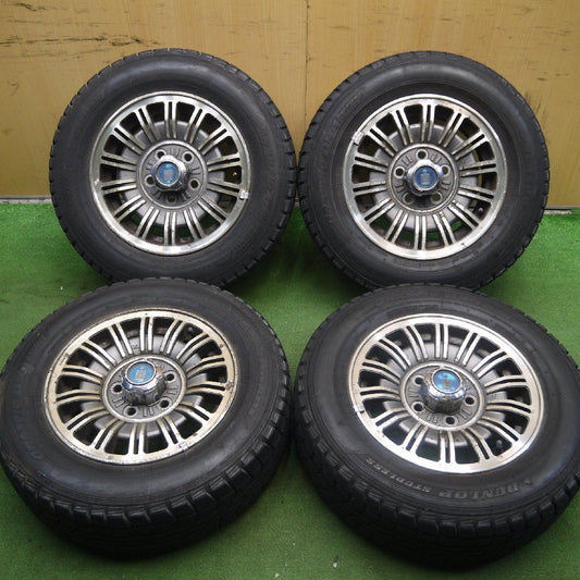4本価格★旧車 トヨタ クラウン MS112 純正 185/70R14 スタッドレス ダンロップ グラスピック DS-1★3071208Hス