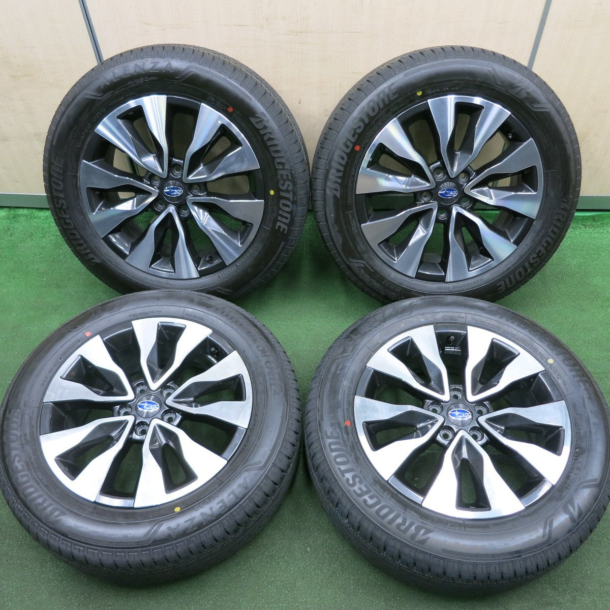 *送料無料* 新車外し！23年★スバル レガシィ アウトバック 純正 225/60R18 ブリヂストン アレンザ H/L33 18インチ PCD114.3/5H★4052603HAノ