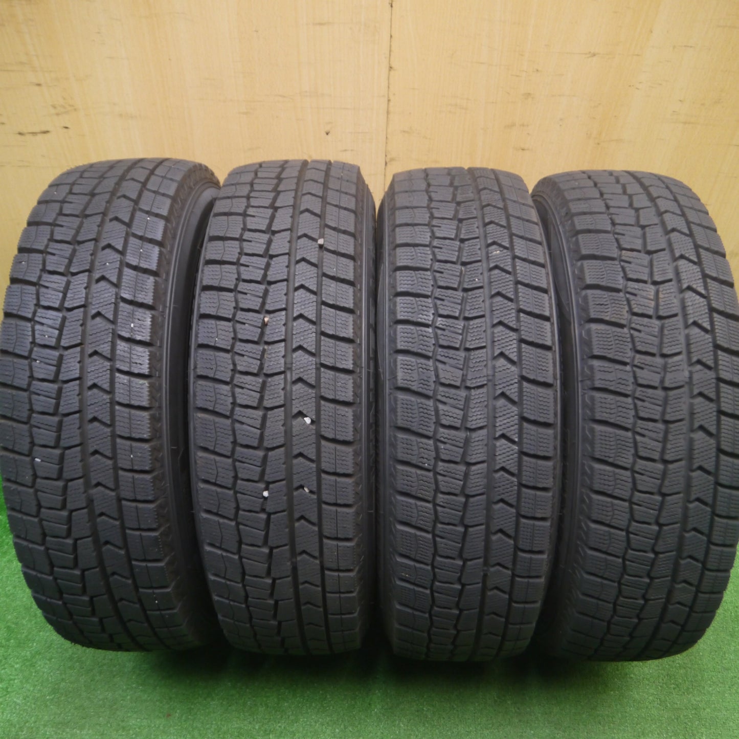 [送料無料] バリ溝！21年！キレイ！ほぼ10分★スタッドレス 175/70R14 ダンロップ ウインターマックス WM02 TIRADO Eta LA STRADA 14インチ PCD100/4H★4110509Hス