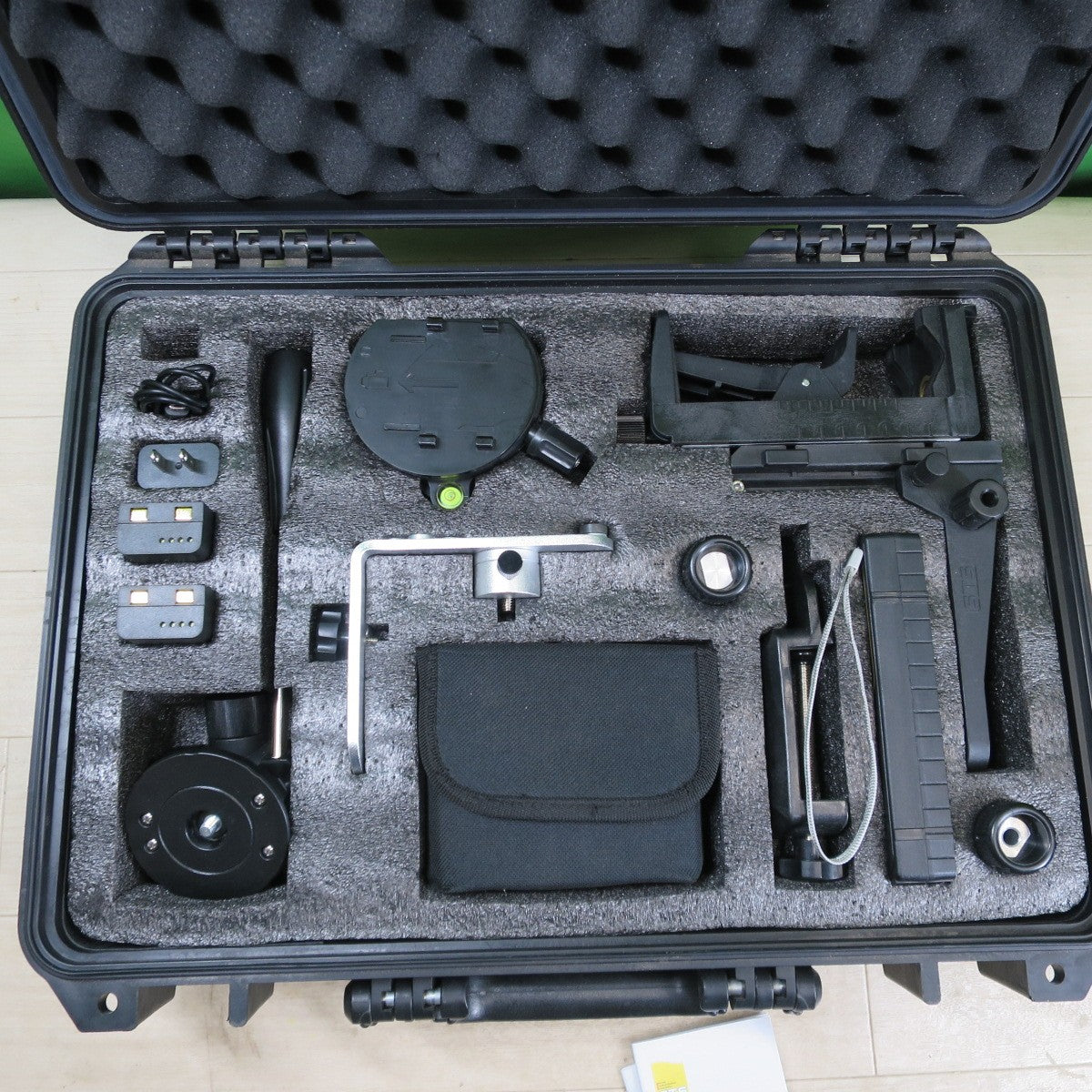付属品付き☆ALINCO アルインコ STS フルライン グリーン レーザー 墨出器 ALC-44G 受光器 SS-30G 台座 付き 墨出し器☆