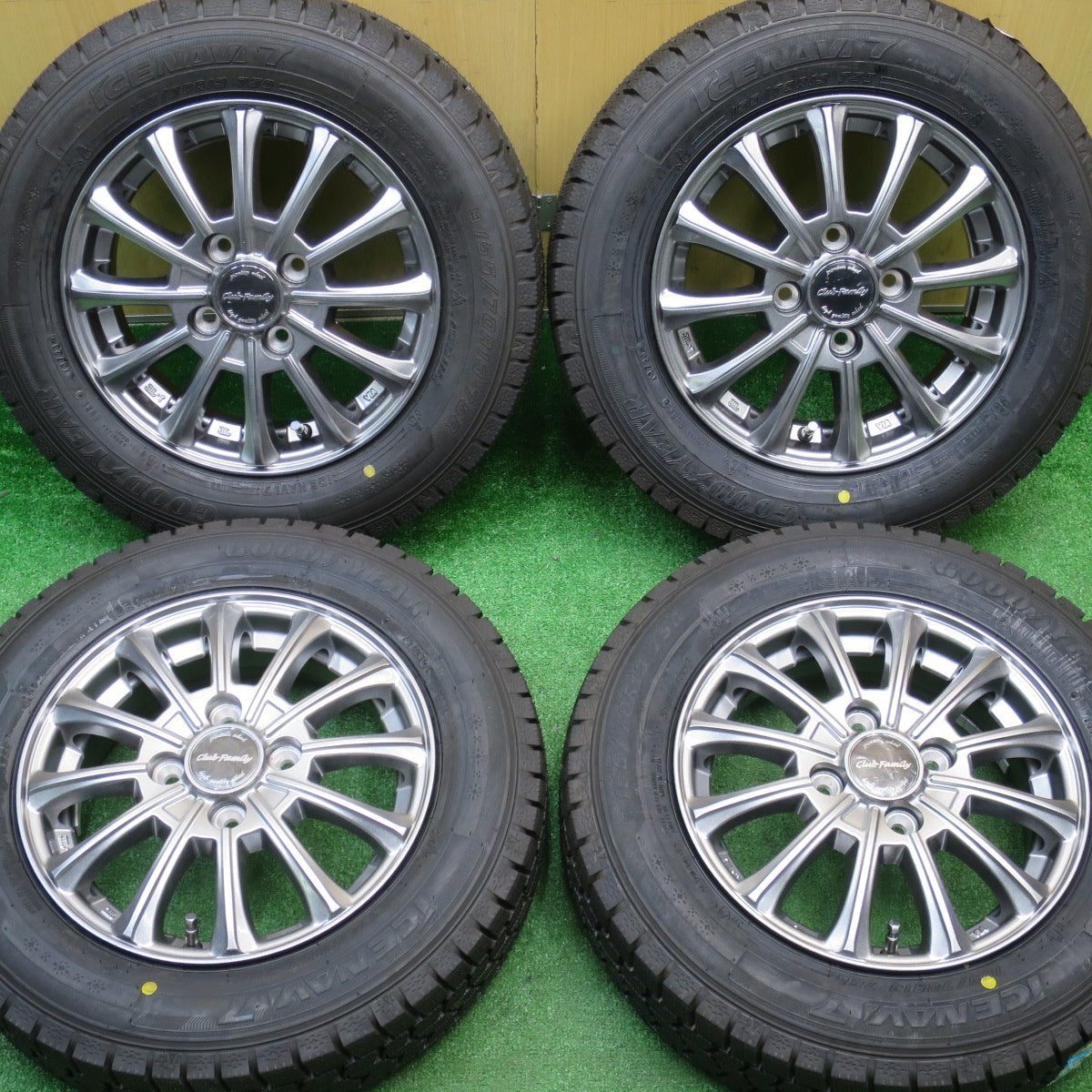 未使用！23年★スタッドレス 155/70R13 グッドイヤー アイスナビ7 Club Family クラブ ファミリー 13インチ PCD100/4H★5110512NJス