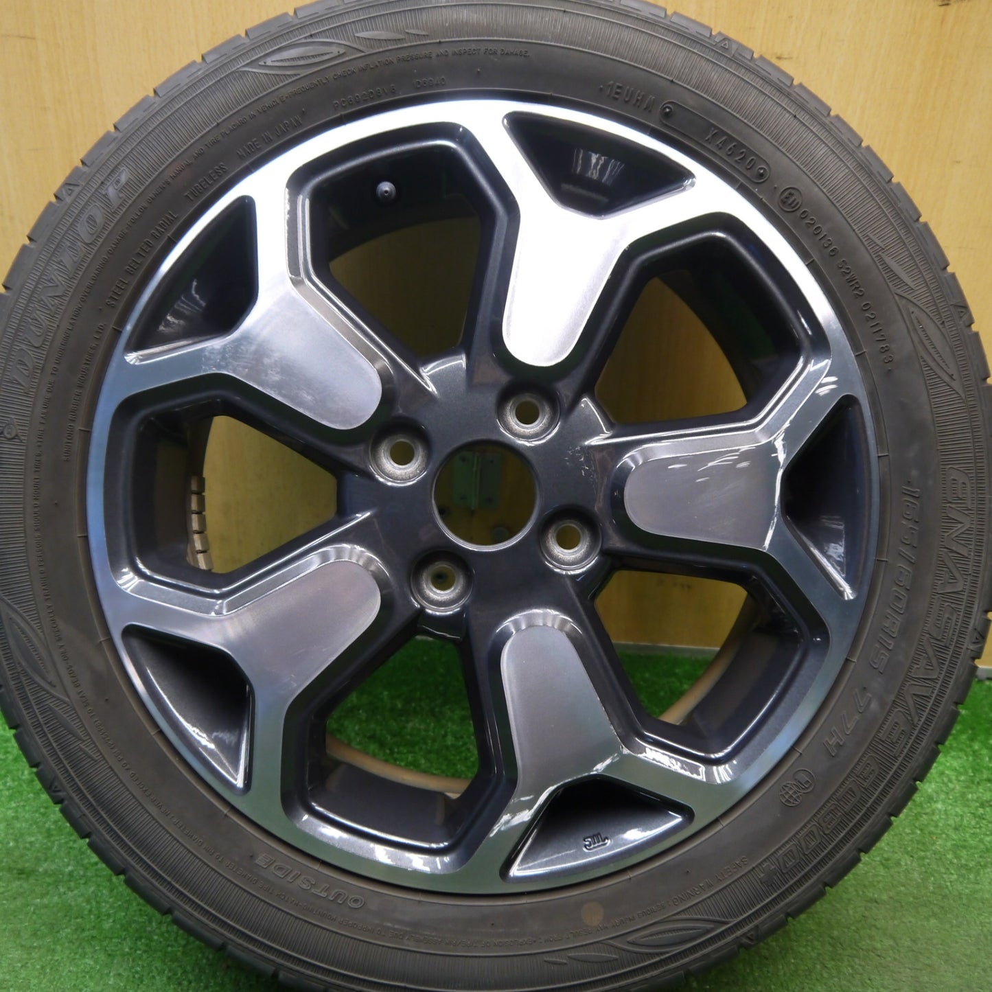 1本価格★スズキ ハスラー 純正 165/60R15 ダンロップ エナセーブ EC300+ 15インチ PCD100/4H★6020403Hノ