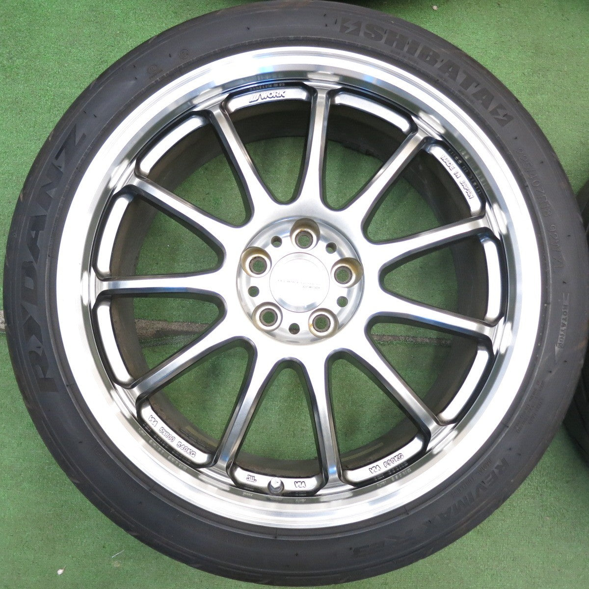 キレイ！24年◎86 BRZ 等 WORK EMOTION 11R 225/40R18 シバタ REVIMAX R23 ワーク エモーション 18インチ PCD100/5H◎6061804HAノ