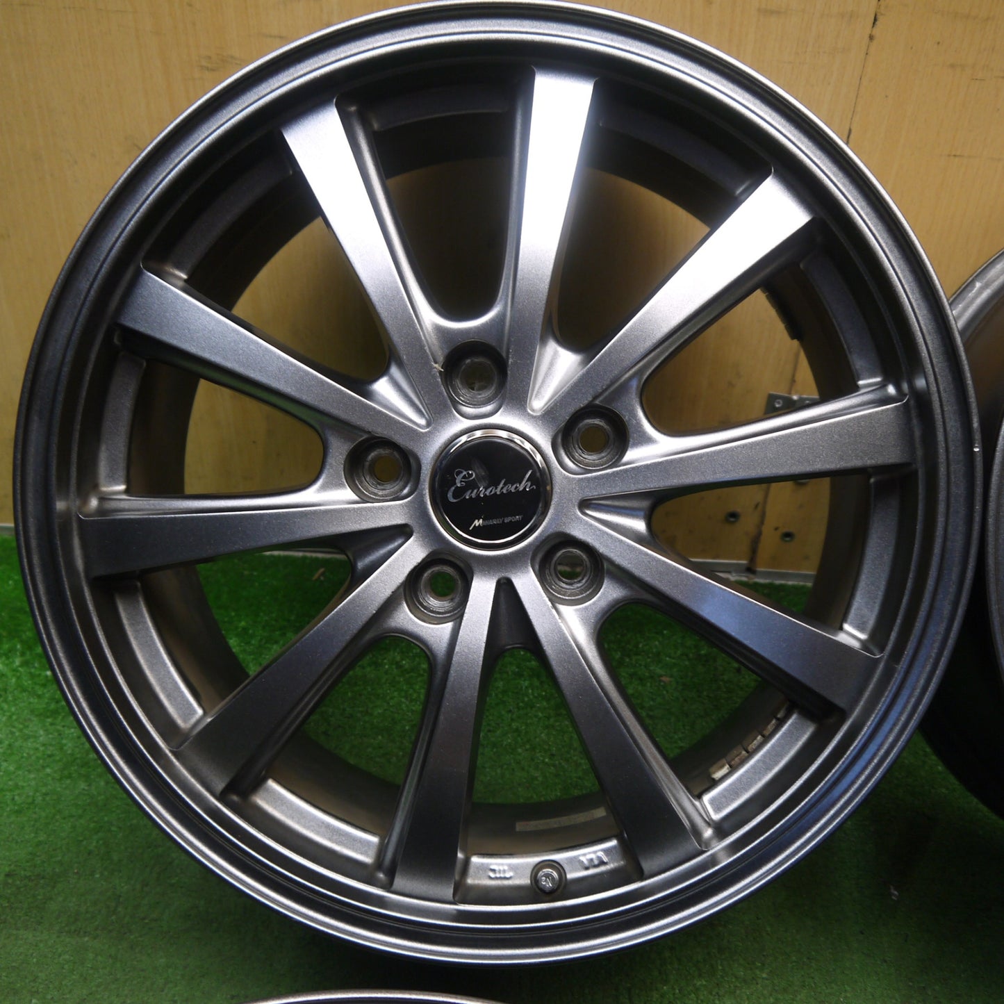 4本価格★Eurotech MANARAY SPORT 17インチ ホイール ユーロテック マナレイ スポーツ 17×7J PCD114.3/5H★6070805KKホ