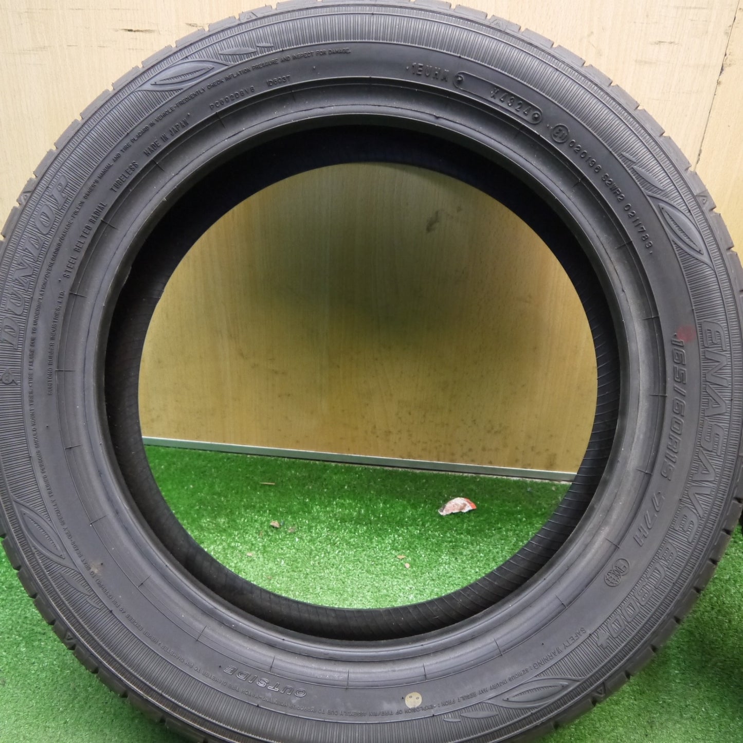 新車外し！24年！2本★165/60R15 ダンロップ エナセーブ EC300+ タイヤ 15インチ ハスラー タフト キャスト フレアクロスオーバー デリカミニ ソリオ デリカD:2 等★6050809Hノタ