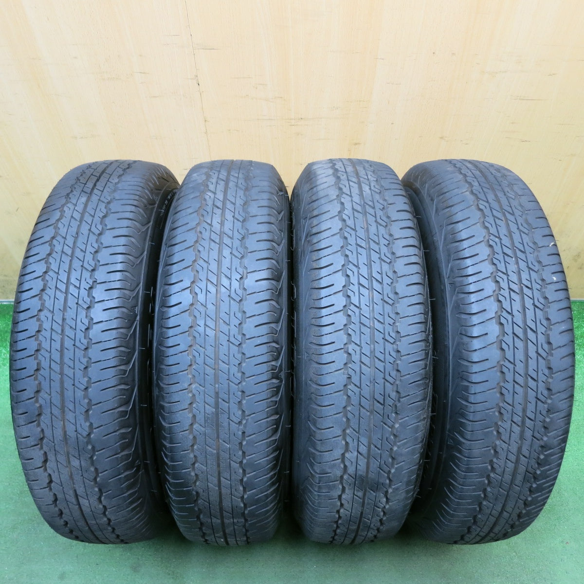 バリ溝！23年！キレイ！8.5分◎スズキ ジムニー シエラ 純正 スチール 195/80R15 ダンロップ AT20 グラントレック 15インチ PCD139.7/5H◎6081414HAノ