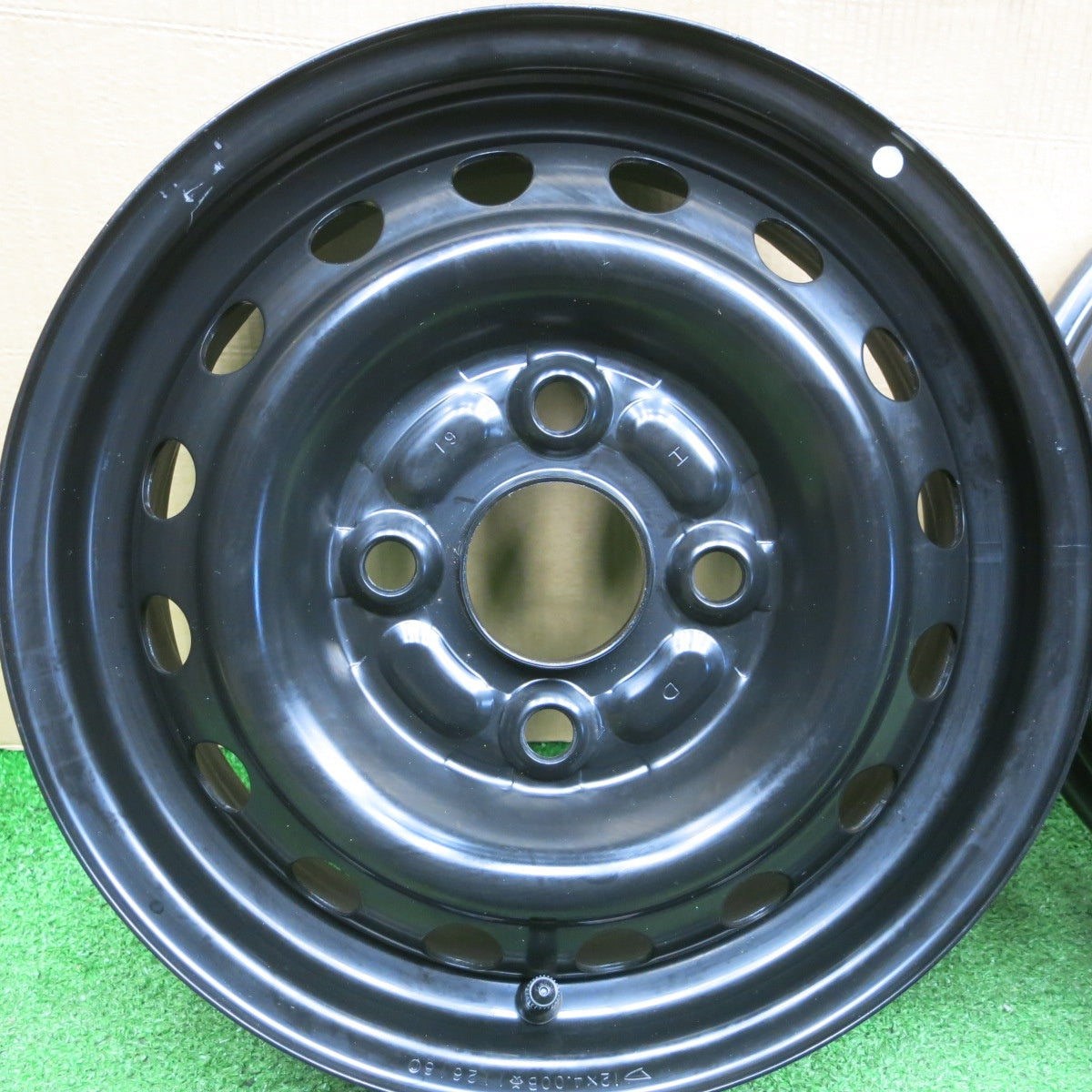 新車外し★ダイハツ ハイゼット カーゴ 純正 スチール ホイール 12インチ 12×4.00B PCD100/4H★6021501NKホ