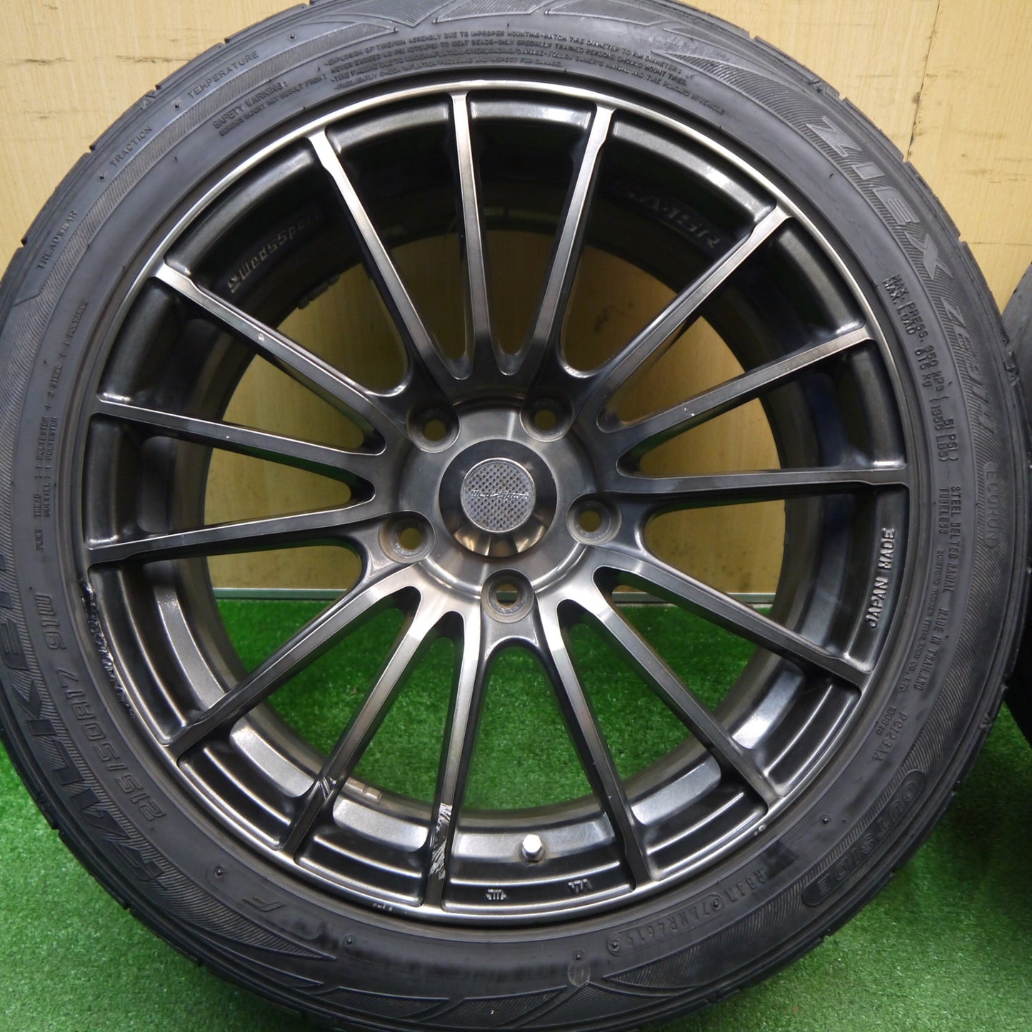 4本価格★WedsSport SA-15R 215/50R17 ファルケン ZIEX ZE914 17インチ ウェッズスポーツ PCD114.3/5H★6011907Hノ
