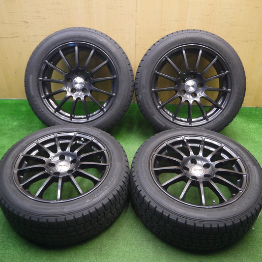 [送料無料] バリ溝！キレイ！9分★アウディ 等 IRVINE F01 225/50R17 スタッドレス グッドイヤー アイスナビ7 アーヴィン 17インチ PCD112/5H★5011516Hス