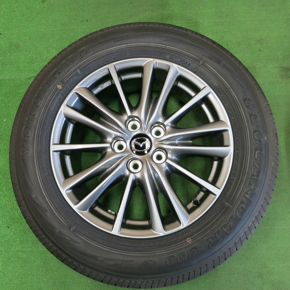 新車外し★マツダ CX-5 純正 225/65R17 ヨコハマ ジオランダー G98 17インチ PCD114.3/5H CX5★4061101ナノ