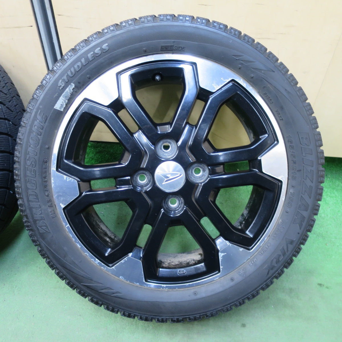 4本価格★ダイハツ ウェイク ピクシス メガ 等 純正 165/55R15 スタッドレス ブリヂストン ブリザック VRX 15インチ PCD100/4H★5111904TTス