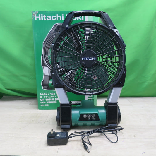 [送料無料] ☆日立工機 コードレス ファン 14.4V/18V UF18DSAL 電源アダプタ 箱 付き 電動 工具☆