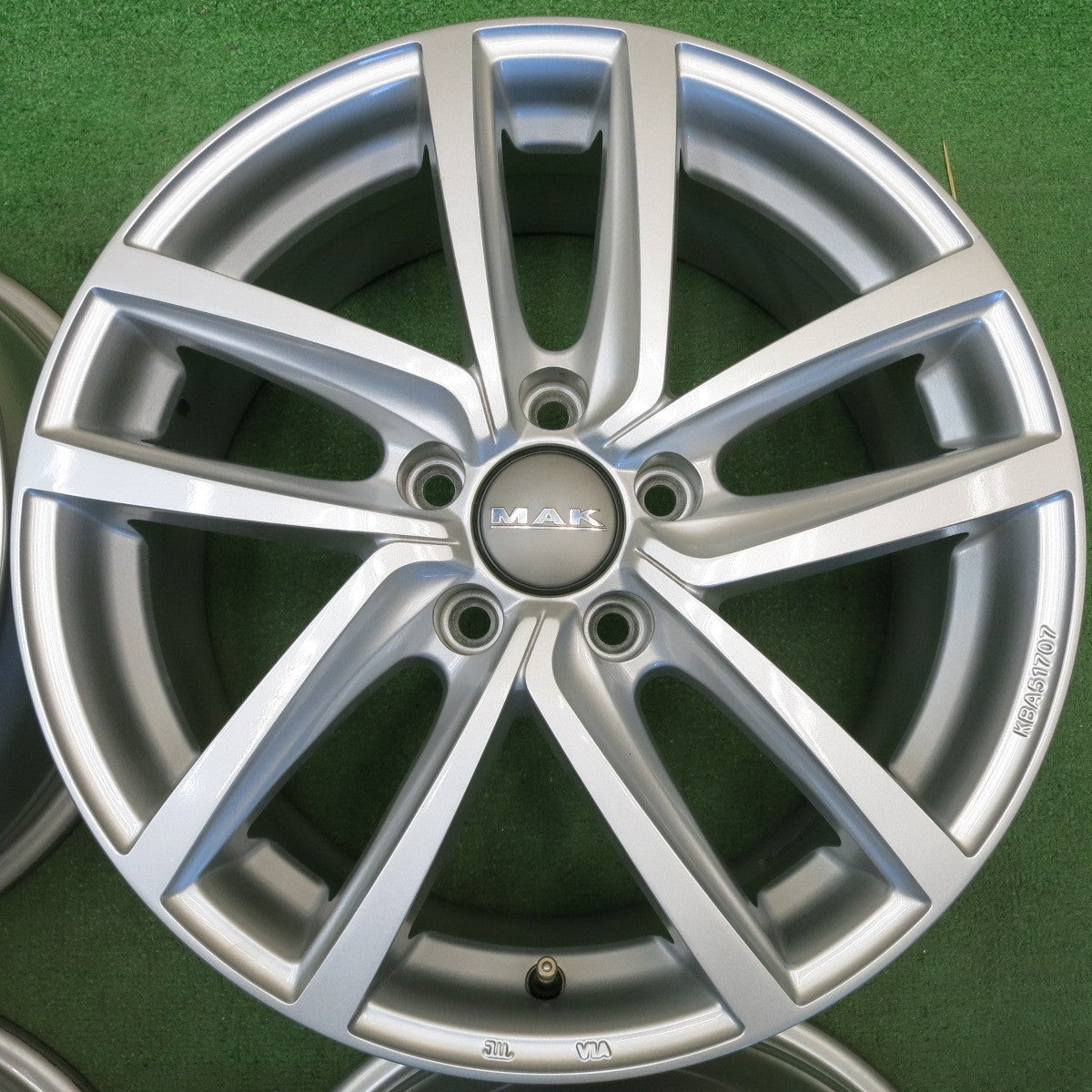 キレイ◎ワーゲン 等 MAK DRESDEN 17インチ ホイール マック ドレスデン 17×7J PCD112/5H◎6080601HAホ
