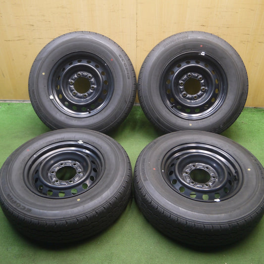 *送料無料* 新車外し！22年★トヨタ ハイエース 純正 スチール 195/80R15 107/105N ブリヂストン エコピア RD613 PCD139.7/6H★4052712Hノ