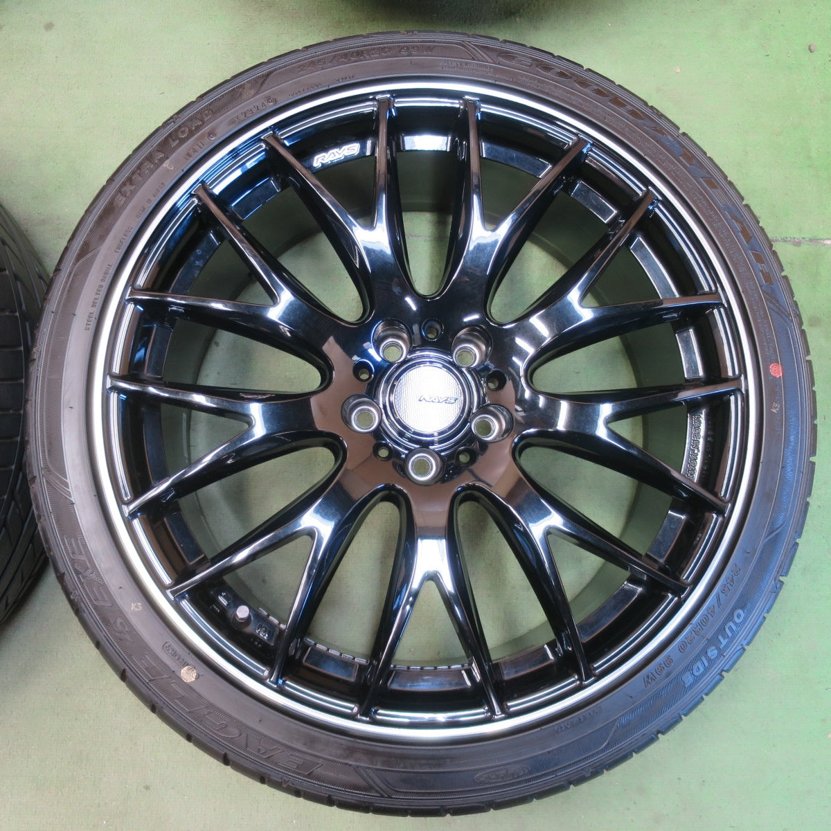 バリ溝！24年！キレイ！9.5分★RAYS HOMURA 2X9 245/40R20 グッドイヤー イーグル LS EXE レイズ ホムラ 2×9 20インチ PCD114.3/5H★6050502イノ