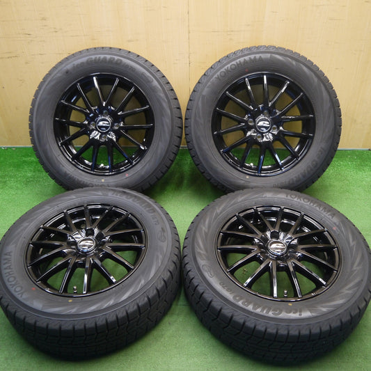 バリ溝！23年！キレイ！9.5分★スタッドレス 195/65R15 ヨコハマ アイスガード iG70 SCHNEIDER シュナイダー 15インチ PCD100/4H★6041508Hス