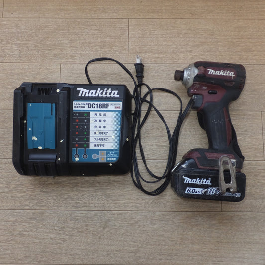 [送料無料] ★マキタ makita 充電式インパクトドライバ TD171D　バッテリ BL1860B　急速充電器 DC18RF　セット★
