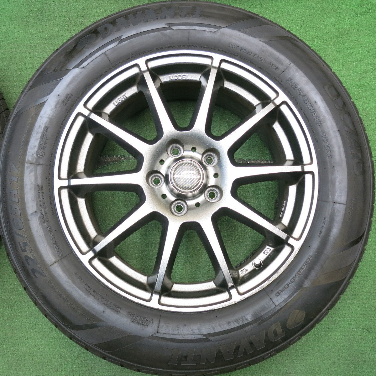 バリ溝！22年！9.5分★225/65R17 ダヴァンティ DX740 SCHNEIDER ATECH シュナイダー 17インチ PCD114.3/5H★4062101HAノ