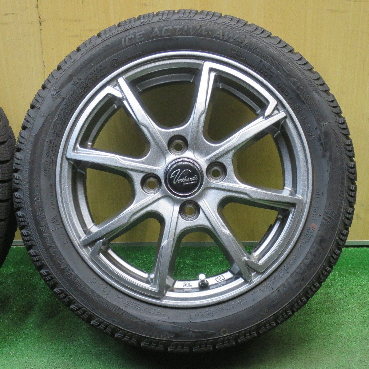 バリ溝！23年！9.5分★スタッドレス 165/55R14 ナンカン アイスアクティバ AW-1 Verthandi ヴェルザンディ 14インチ 軽サイズ ワゴンR ゼスト 等 PCD100/4H★6031804NJス