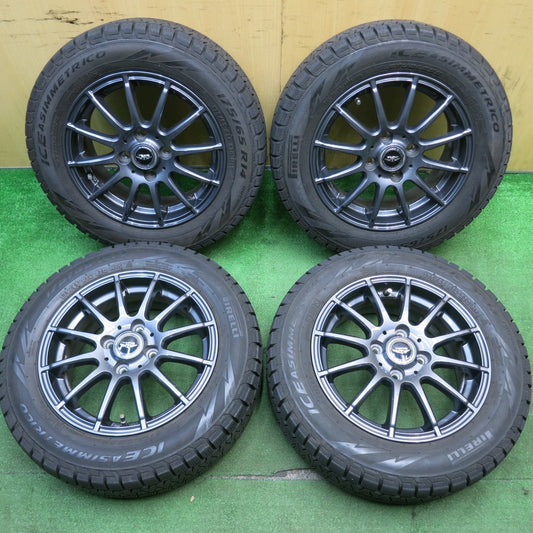 バリ溝！9.5分★スタッドレス 175/65R14 ピレリ アイスアシンメトリコ TEAD テッド 14インチ PCD100/4H★5050512HAス