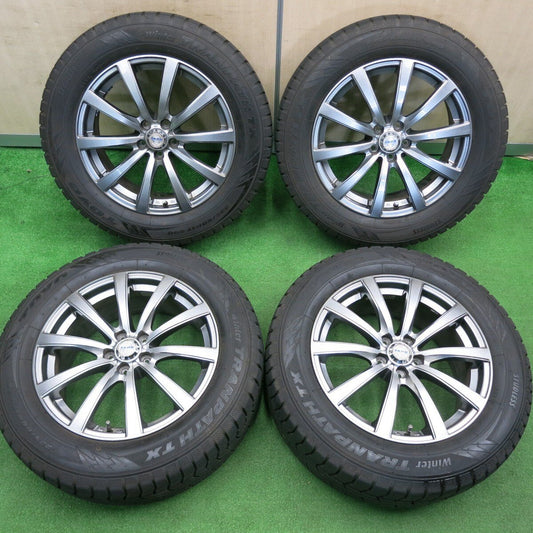 バリ溝！22年！キレイ！9.5分★スタッドレス 225/60R17 トーヨー ウインタートランパス TX ZACK JP-110 MONZA ザック 17インチ PCD114.3/5H★4120604TNス