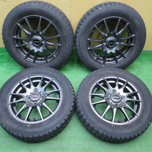 バリ溝！キレイ！9.5分★スタッドレス 165/65R14 グッドイヤー アイスナビ7 Club Family クラブファミリー 14インチ 軽サイズ ハスラー キャスト 等 PCD100/4H★5122406NJス