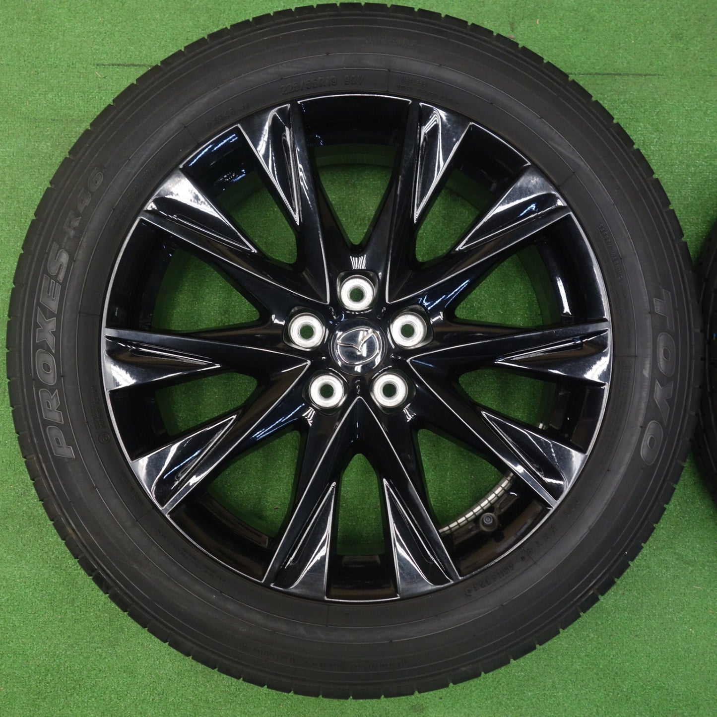 バリ溝！23年！9.5分★マツダ CX-5 純正 225/55R19 トーヨー プロクセス R46 CX5 19インチ PCD114.3/5H★6042203KTノ