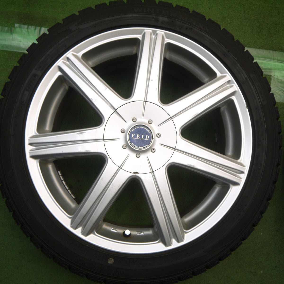 バリ溝！24年！9.5分◎スタッドレス 215/45R17 ダンロップ ウインターマックス WM02 FEID フェイド 17インチ PCD100 114.3/5H マルチ◎6091603Hス