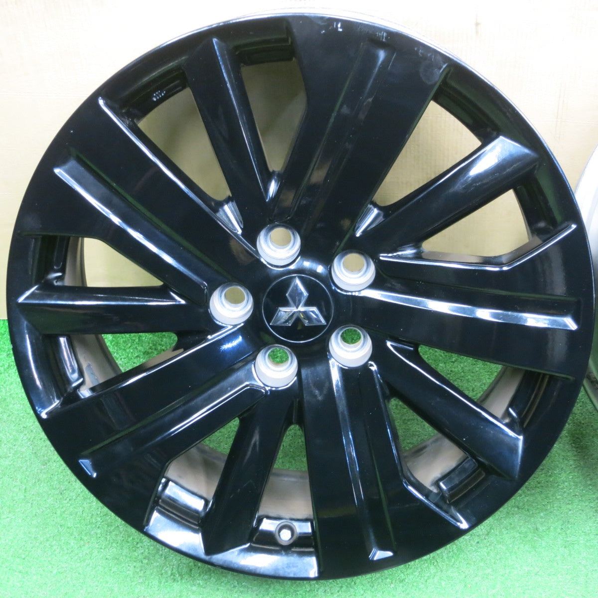 4本価格★三菱 RVR ブラックエディション 純正 ENKEI ホイール 18インチ 18×7J エンケイ PCD114.3/5H★6021803NKホ