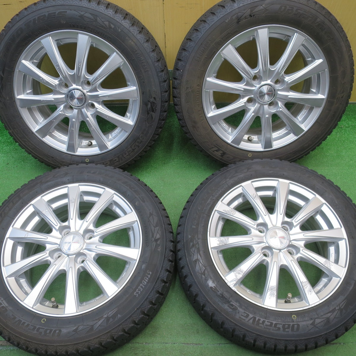 バリ溝！9.5分★スタッドレス 165/65R14 トーヨー オブザーブ GIZ2 JOKER ジョーカー 14インチ PCD100/4H★6050802NJス