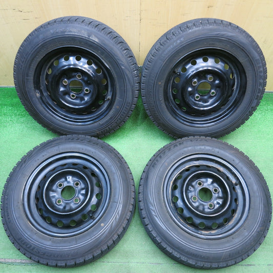 4本価格★日産 純正 スチール 145/80R13 スタッドレス ブリヂストン ブリザック VRX 13インチ PCD100/4H★6041806HAス