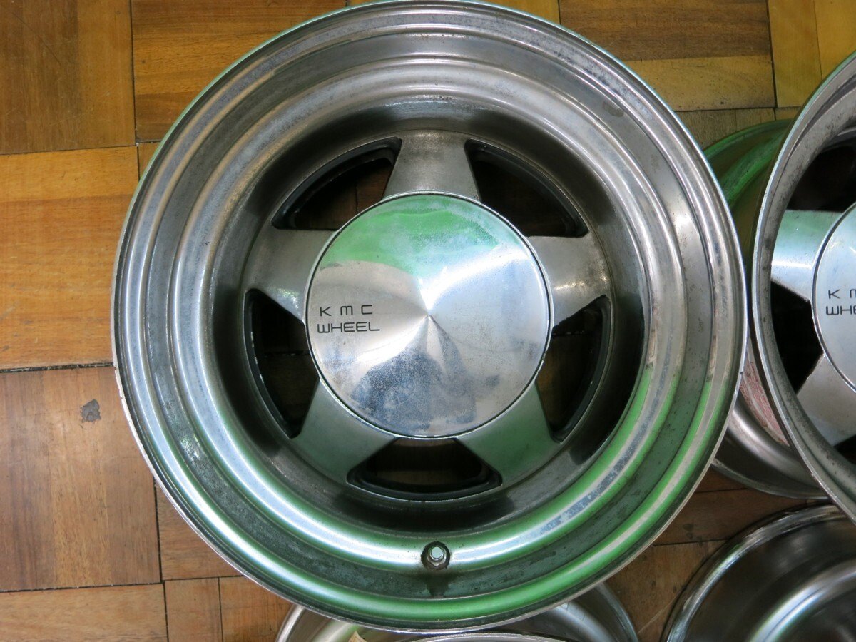 5本価格 激レア 深リム★ランクル 等 KMC WHEEL 16.5×9.75 KMC ホイール 16.5インチ PCD139.7/6H★2032904ヒホ