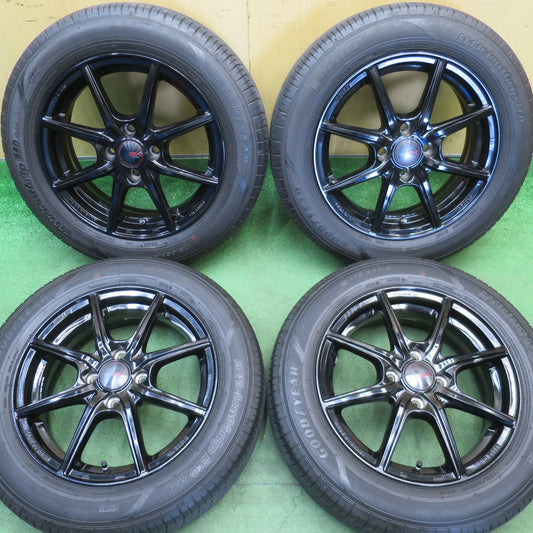 バリ溝！22年！キレイ！9分★175/65R15 グッドイヤー EfficientGrip ECO hybrid EG01 SEIN-EK AME ザイン 15インチ PCD100/4H★6051202NJノ