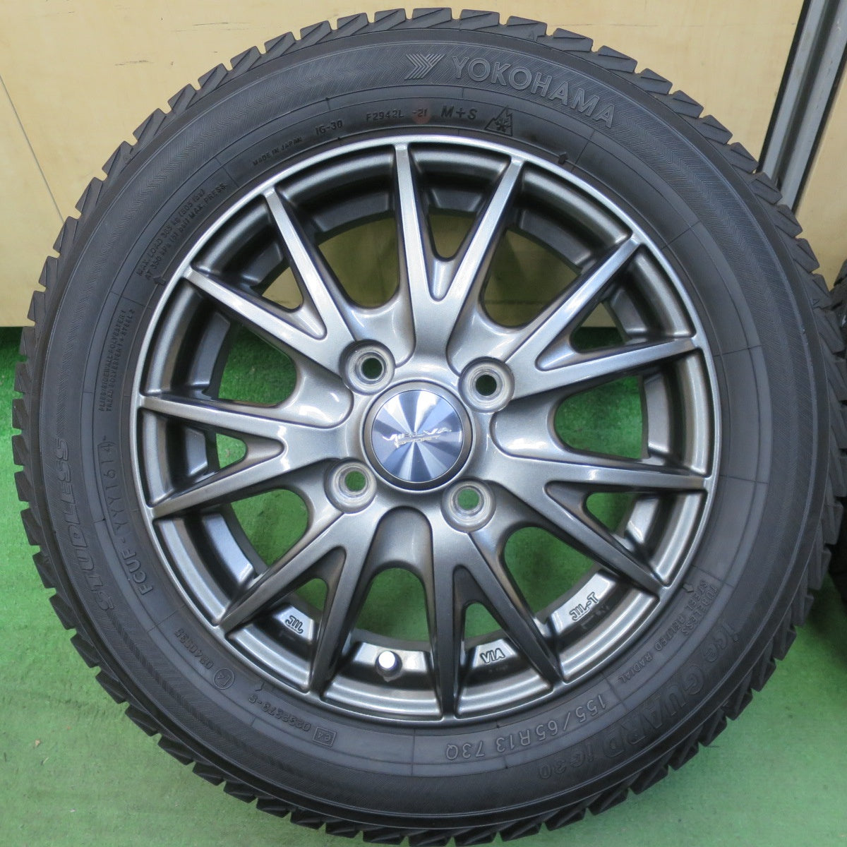 キレイ★スタッドレス 155/65R13 ヨコハマ アイスガード iG30 VELVA SPORT ヴェルヴァ 13インチ PCD100/4H★5053002TTス