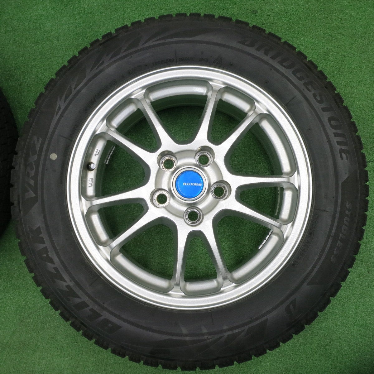 [送料無料] バリ溝！21年！キレイ！9分★スタッドレス 215/60R16 ブリヂストン ブリザック VRX2 ECO FORME エコフォルム 16インチ PCD114.3/5H★4102801NJス