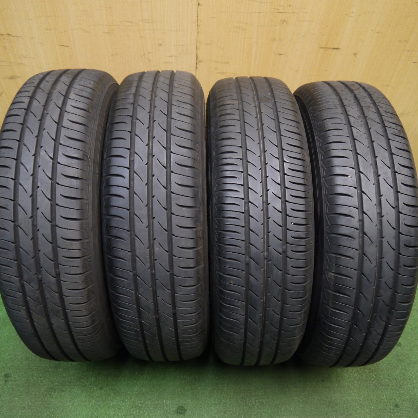 バリ溝！23年！9分★トヨタ パッソ 純正 スチール 165/70R14 トーヨー ナノエナジー3 プラス 14インチ PCD100/4H★5050712Hノ