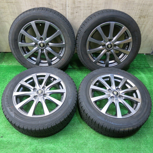 バリ溝！キレイ！9.5分★スタッドレス 185/60R15 ヨコハマ アイスガード iG50 プラス MANARAY SPORT マナレイ スポーツ 15インチ PCD100/4H★5031401NJス