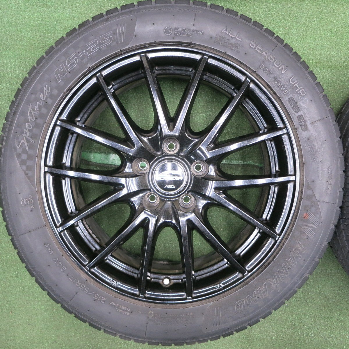 *送料無料* バリ溝！8.5分★215/55R17 ナンカン Sportnex NS-25 SCHNEIDER MiD シュナイダー 17インチ PCD114.3/5H★4040912TNノ